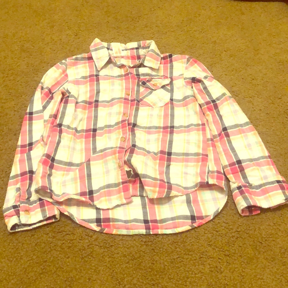 Pink flannel shirt